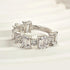 Fashion Emerald Cut Wedding Band In Sterling Silver - louilyjewelry