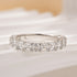 Unique Asscher Cut Wedding Band In Sterling Silver - louilyjewelry