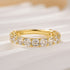Unique Asscher Cut Wedding Band In Sterling Silver - louilyjewelry
