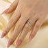 Crown Shaped Wedding Band In Sterling Silver - louilyjewelry