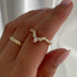 Crown Shaped Wedding Band In Sterling Silver - louilyjewelry