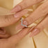 0.13Ct Simulated Diamond Matching Curved Wedding Band In Sterling Silver - louilyjewelry