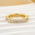 4.5Ct Radiant Cut Eternity Wedding Band In Sterling Silver - louilyjewelry