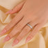 1.3Ct Channel Set Round Cut Eternity Wedding Band In Sterling Silver - louilyjewelry