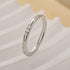 0.2Ct Classic Wedding Band Travel Ring In Sterling Silver With Round Cut Stone - louilyjewelry