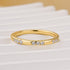 0.2Ct Classic Wedding Band Travel Ring In Sterling Silver With Round Cut Stone - louilyjewelry