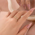 0.2Ct Classic Wedding Band Travel Ring In Sterling Silver With Round Cut Stone - louilyjewelry