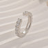 1.4Ct Round Cut Open Women's Wedding Band In Sterling Silver - louilyjewelry