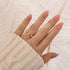 1.4Ct Round Cut Open Women's Wedding Band In Sterling Silver - louilyjewelry
