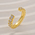 1.4Ct Round Cut Open Women's Wedding Band In Sterling Silver - louilyjewelry