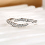 Unique Open Wedding Band Travel Ring In Sterling Silver For Women - louilyjewelry