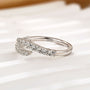 Unique Open Wedding Band Travel Ring In Sterling Silver For Women - louilyjewelry