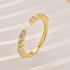0.7Ct Classic Open Wedding Band In Sterling Silver - louilyjewelry