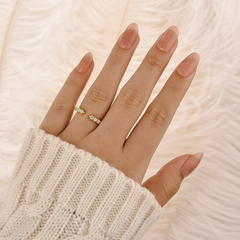 0.7Ct Classic Open Wedding Band In Sterling Silver