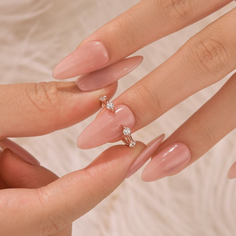 Classic Round Cut Open Wedding Band In Sterling Silver For Women - louilyjewelry