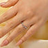 Crown-Shaped Curved Wedding Band Wedding Ring In Sterling Silver - louilyjewelry