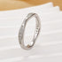 Classic 0.3Ct Sterling Silver Wedding Band With Round Cut Stone - louilyjewelry