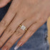 Louily Square Princess Cut Engagement Ring for Women In Sterling Silver - louilyjewelry