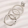 Louily Noble 3.5Ct Radiant Cut 3PC Wedding Ring Set - louilyjewelry