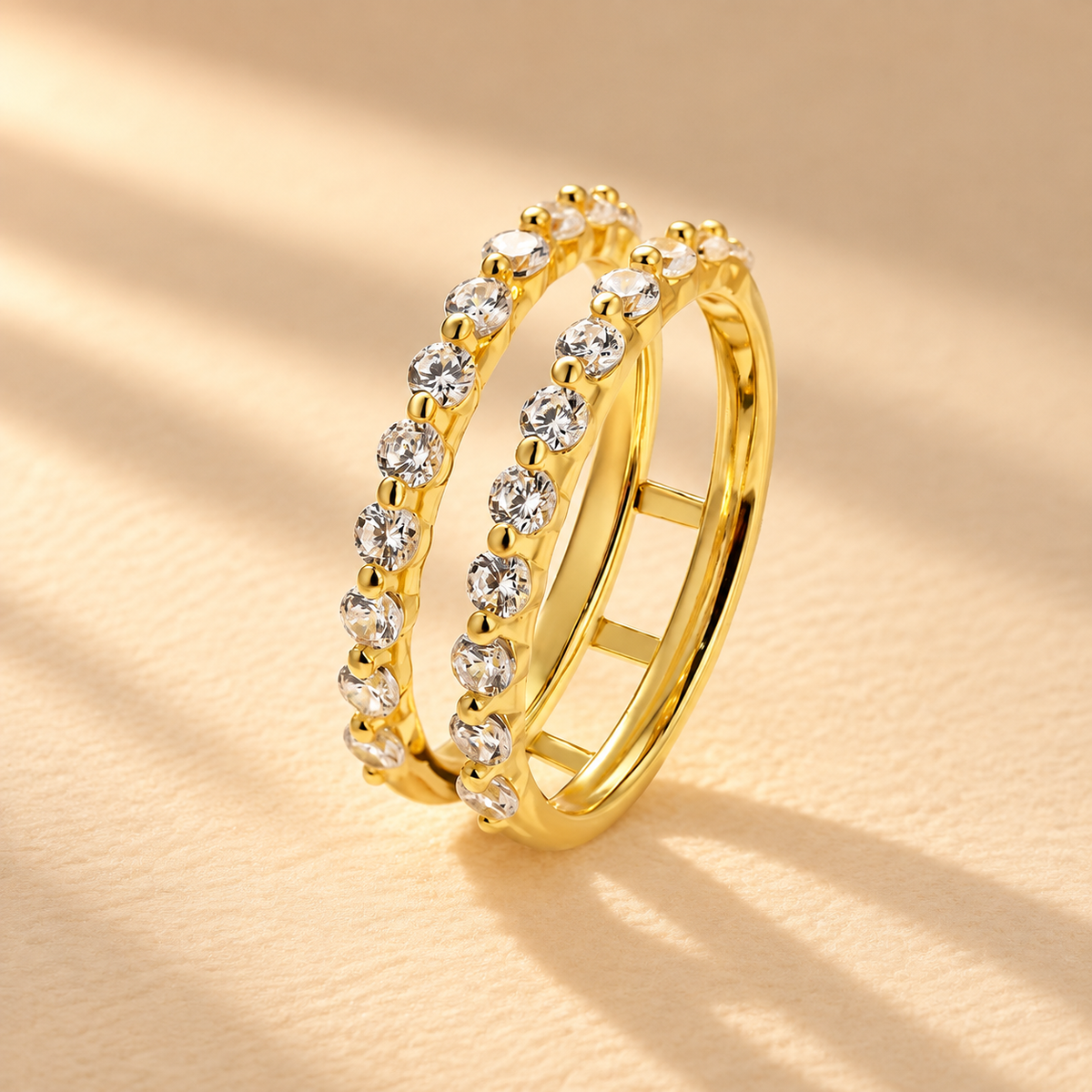 Classic 0.77Ct Insert Wedding Band Engagement Ring Enhancer