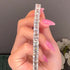 Romantic Classic White Emerald Cut Bracelet for Women In Sterling Silver - louilyjewelry