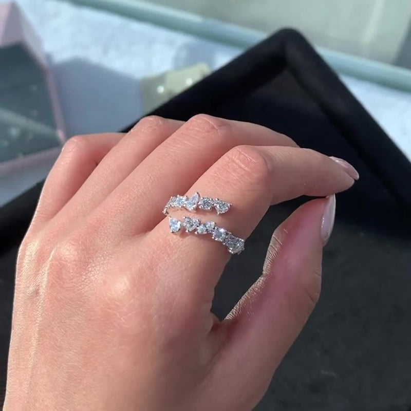 Louily Special Open Design Wedding Band - louilyjewelry