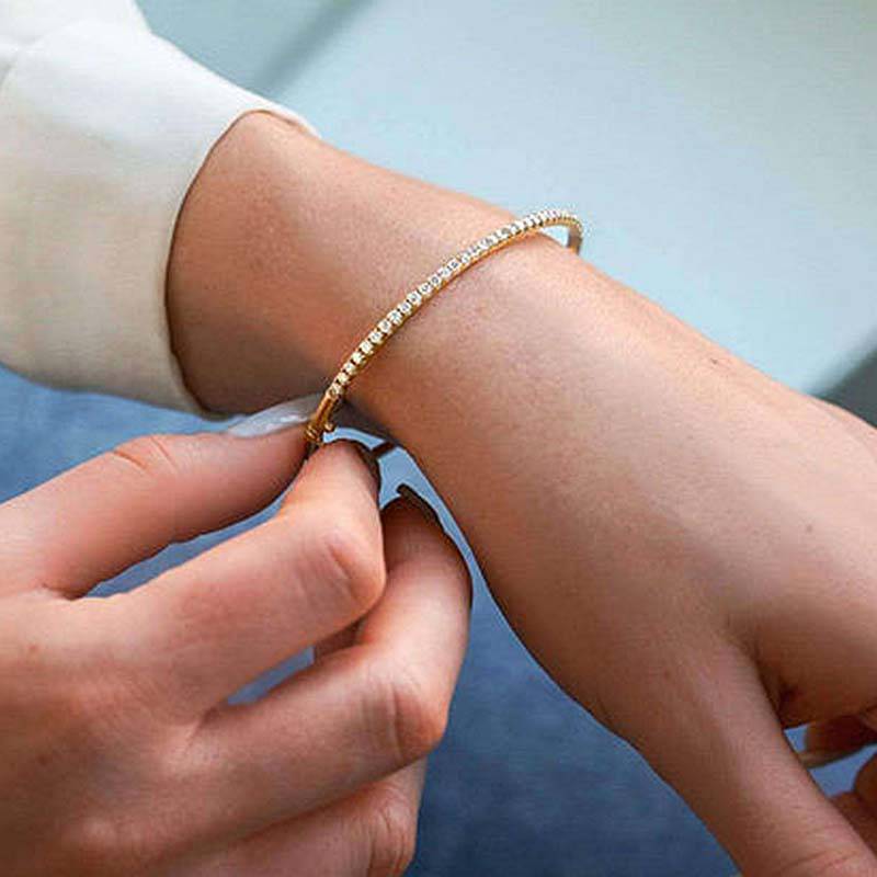 Louily Noble Round Cut Tennis Bracelet For Women - louilyjewelry