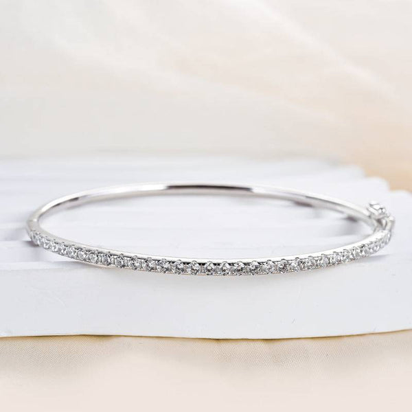 Louily Noble Round Cut Tennis Bracelet For Women