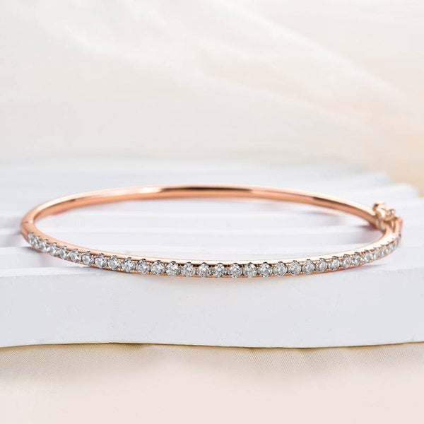 Louily Noble Round Cut Tennis Bracelet For Women