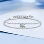 Louily Moissanite Excellent 4 Prongs Round Cut Bracelet - louilyjewelry