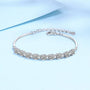 Louily Moissanite Luxury Round Cut Bracelet - louilyjewelry