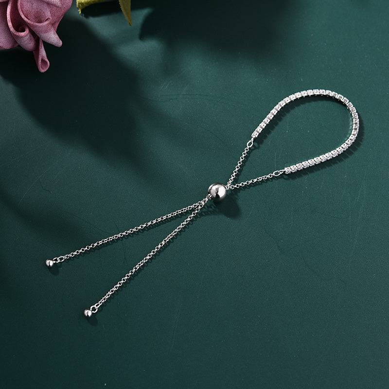 Louily Stunning Round Cut Tennis Bracelet For Women In Sterling Silver - louilyjewelry