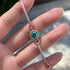 Louily Romantic Rose Gold Round Cut Paraiba Tourmaline Bracelet In Sterling Silver - louilyjewelry