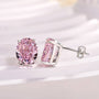 Louily Stunning Classic Oval Cut Simulated Diamond Stud Earrings In Sterling Silver - louilyjewelry