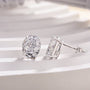 Louily Stunning Classic Oval Cut Simulated Diamond Stud Earrings In Sterling Silver - louilyjewelry