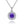 Louily Birthstone Necklace In Sterling Silver