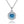 Louily Birthstone Necklace In Sterling Silver