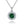 Louily Birthstone Necklace In Sterling Silver