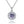 Louily Birthstone Necklace In Sterling Silver