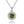 Louily Birthstone Necklace In Sterling Silver