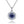 Louily Birthstone Necklace In Sterling Silver