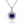 Louily Birthstone Necklace In Sterling Silver