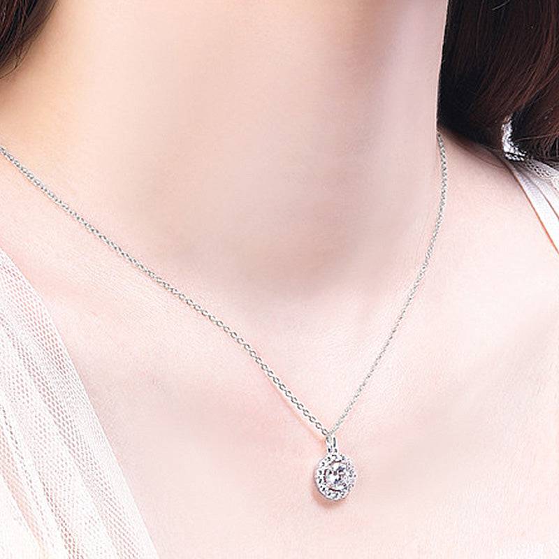 Louily Birthstone Necklace In Sterling Silver - louilyjewelry