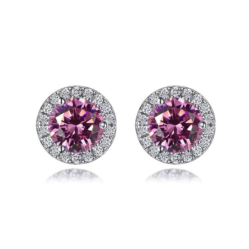 Louily Birthstone Stud Earrings In Sterling Silver - louilyjewelry