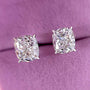 2.0Ct Classic Cushion Cut Women's Stud Earrings In Sterling Silver - louilyjewelry