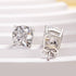 Louily Cushion Cut Sterling Silver Women's Stud Earrings - louilyjewelry