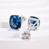Louily Lovely Cushion Cut Montana Blue Sapphire Earrings - louilyjewelry