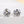 Louily Moissanite 4 Prong Round Cut Stud Earrings