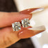 Louily Moissanite 4 Prong Round Cut Stud Earrings - louilyjewelry