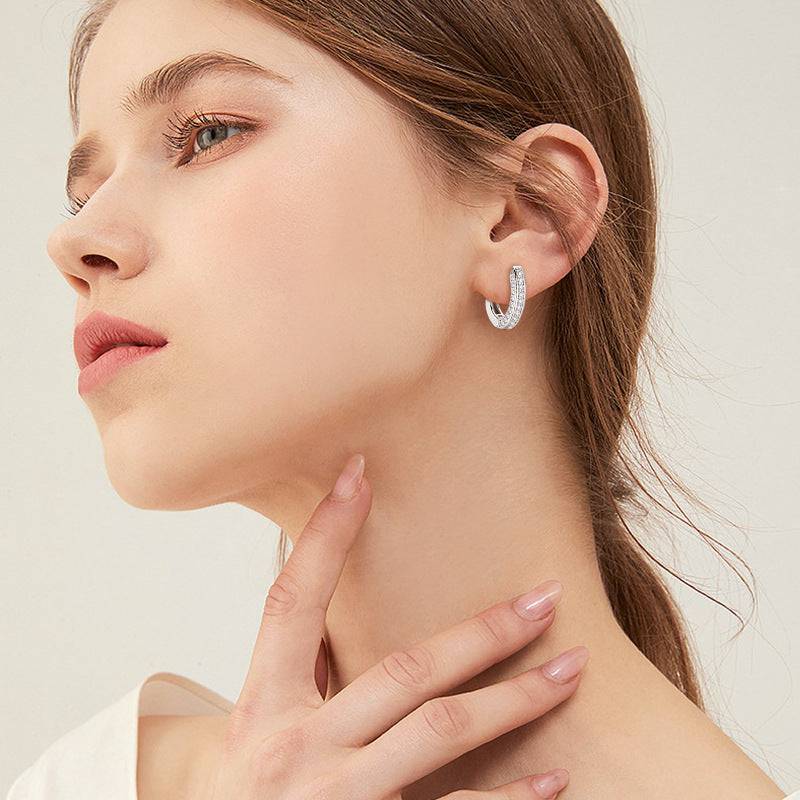 Louily Moissanite  Fashion Design Stud Earrings - louilyjewelry